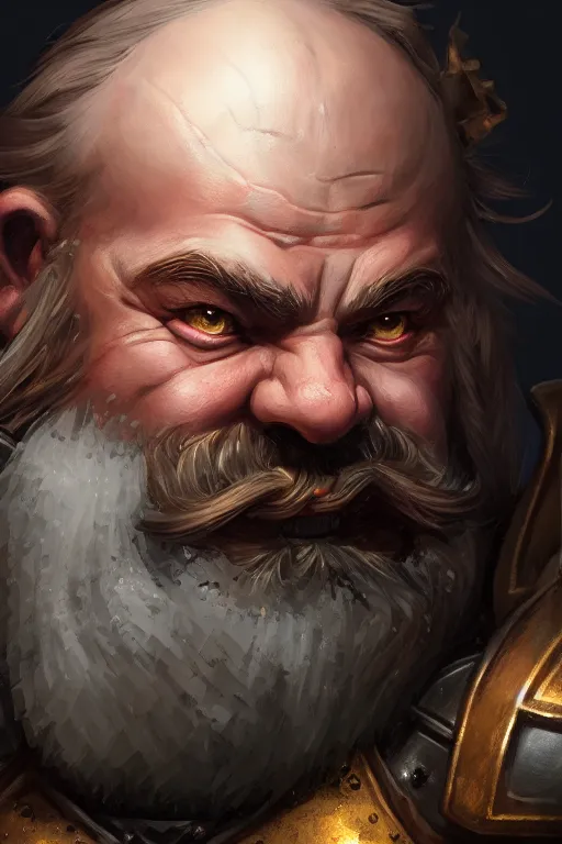 Image similar to dwarf knight portrait, highly detailed, d & d, fantasy, highly detailed, digital painting, trending on artstation, concept art, sharp focus, illustration, global illumination, ray tracing, realistic shaded, art by artgerm and greg rutkowski and fuji choko and viktoria gavrilenko and hoang lap