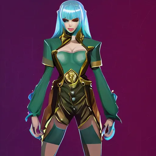 Image similar to league of legends high - fashion character designed by kanye west