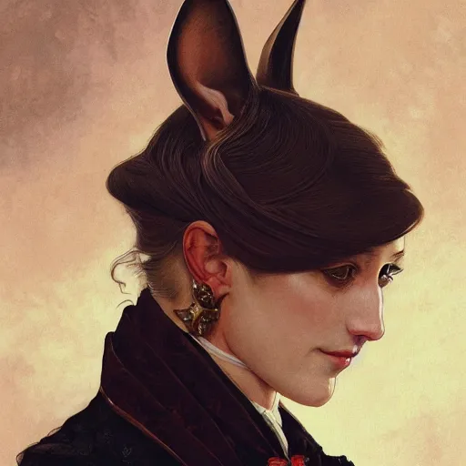 Prompt: portrait of caracal cat dressed in aristocratic clothing. elegant, highly detailed, digital painting, artstation, concept art, smooth, sharp focus, illustration, art by artgerm and greg rutkowski and alphonse mucha