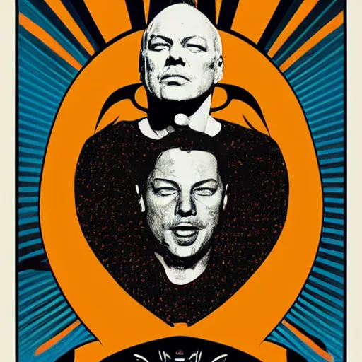 Image similar to david gilmour poster by shepard fairey