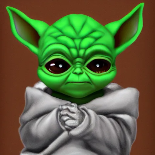 Prompt: digital illustion of baby yoda dressed like a thug and flipping off the camera, deviantArt, artstation, artstation hq, hd, 4k resolution