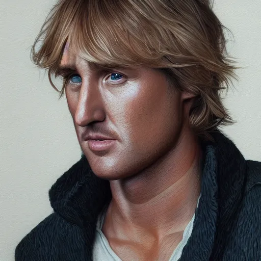 Prompt: owen wilson portrait, intricate, highly detailed, digital painting, artstation, concept art, smooth, sharp focus, illustration, unreal engine 5, 8 k, art by artgerm and greg rutkowski and alphonse mucha