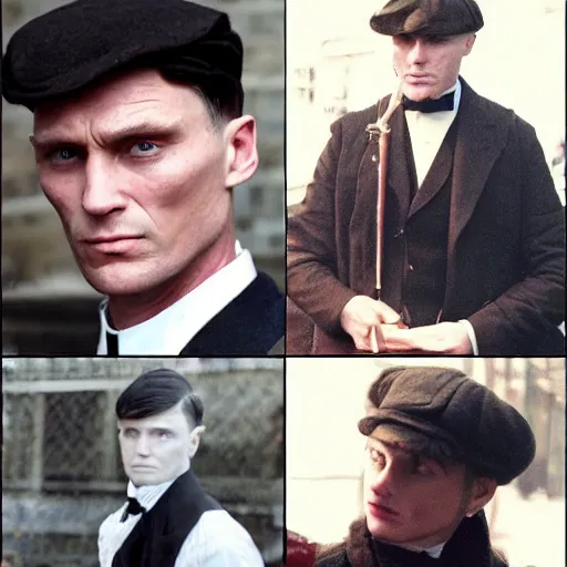 Prompt: Tommy Shelby as a beautiful young woman