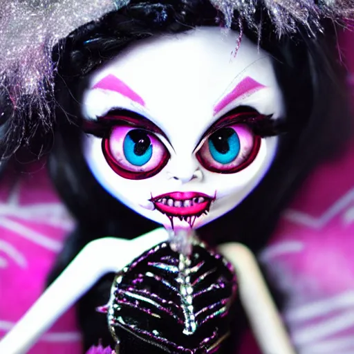 Image similar to monster high haunt couture doll, photography, hd, award winning photo.