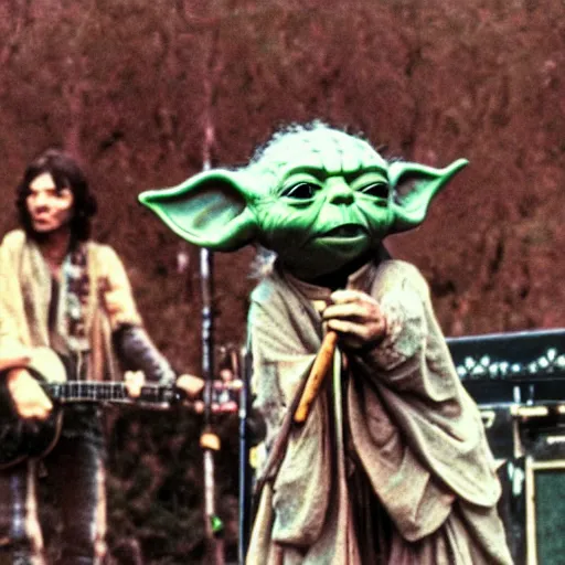 Image similar to Yoda Performing at Woodstock with The Grateful Dead