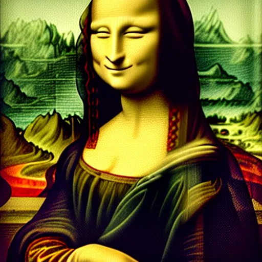 Prompt: Mona Lisa by studio ghibli