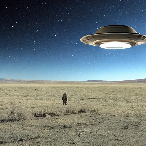 Prompt: realistic ufo sighting photographic evidence with skully in the foreground