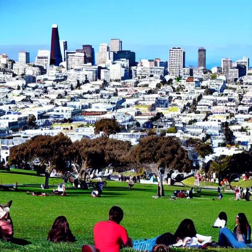 Image similar to dolores park in san francisco