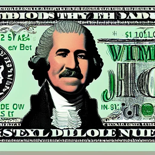 Image similar to Steve harvey as George Washington on the 1 dollar bill