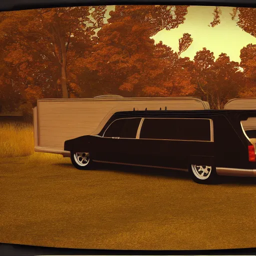 Prompt: calssical floating dark rapids web retriever hearse limo tower , by Johannes Vermeer and Georgia O'Keefee and H.P. Lovecraft , polaroid photo , unreal engine , cubist