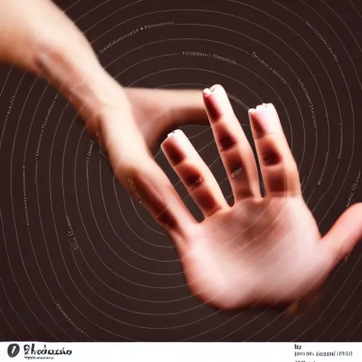 Prompt: very accurate photo, very coherent image, hyper realistic photo of a female hand, open palm, with an cigarette between index and middle finger