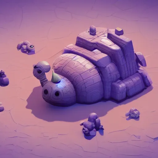 Image similar to Isometric 3D Fantasy Cute and adorable alien piggy spacecraft, Smooth 3D Illustration, soft render, Servando Lupini, Daniil Kudriavtsev, handpaint texture, Blender, 3DCoat