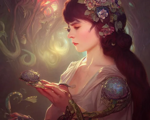 Image similar to photography of mab graves, deep focus, d & d, fantasy, intricate, elegant, highly detailed, digital painting, artstation, concept art, matte, sharp focus, illustration, hearthstone, art by artgerm and greg rutkowski and alphonse mucha