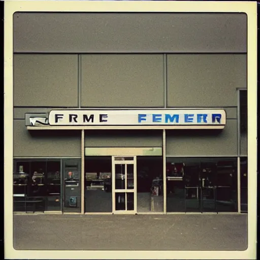 Image similar to “Fred Meyer electronics department in 1990. Polaroid”