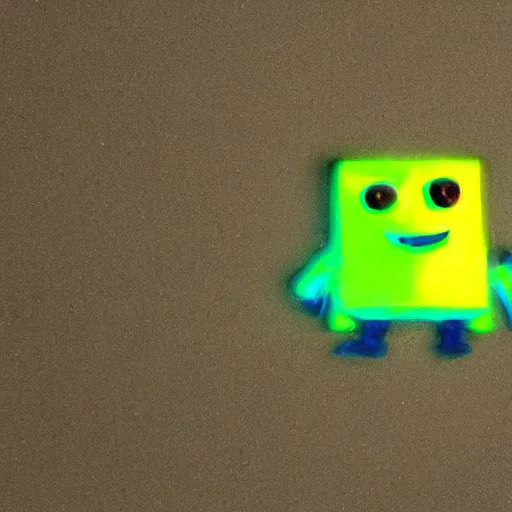 Image similar to toxic fluorescent SpongeBob