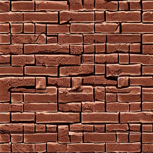 Image similar to brick diffuse texture, sculpted from zbrush, substance designer, hyper realistic