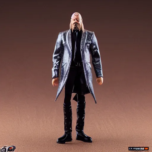 Image similar to Full body shot of a Triple H vinyl figure as a villain, 3d, high quality, depth of field, high contrast, 8k, concept art