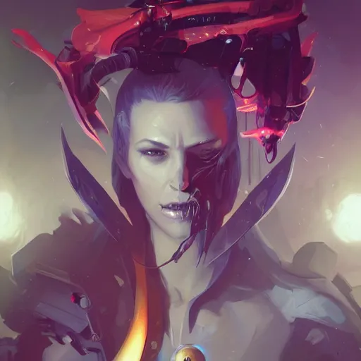 Prompt: portrait of a cybernetic vampire, cyberpunk concept art by pete mohrbacher and artgerm and wlop and greg rutkowski and deathburger, digital art, highly detailed, intricate, sci-fi, sharp focus, Trending on Artstation HQ, deviantart, unreal engine 5, 4K UHD image