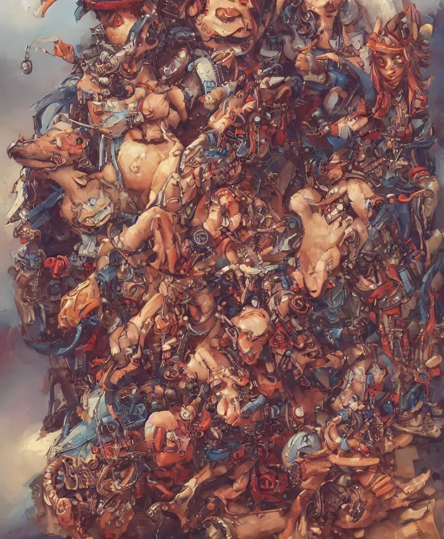 Image similar to first love, rock n roll, illustrated by jesper ejsing, intricate, ultra detailed, trending on artstation, 4 k, 8 k