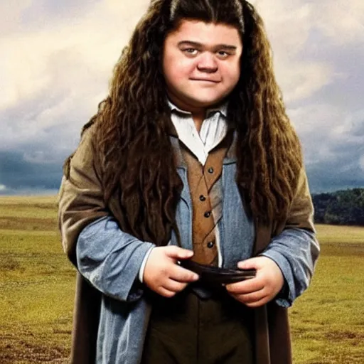 Image similar to a photo of young hagrid as a child