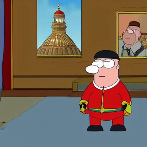 Prompt: Ramzan Kadyrov in Family Guy