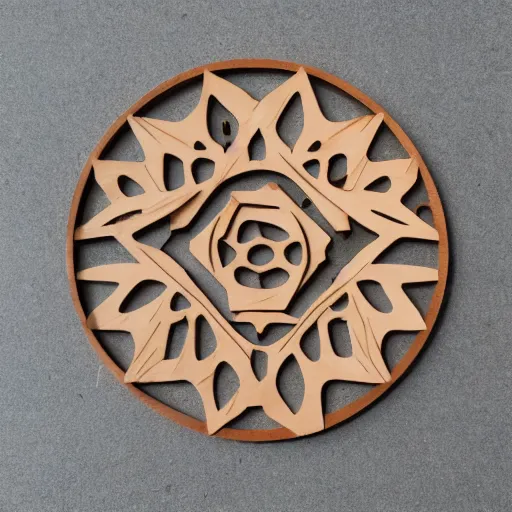 Image similar to layered lasercut wood