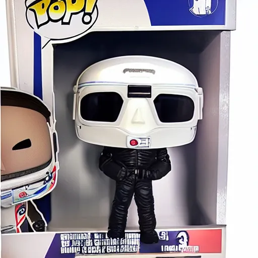 Prompt: the stig from top gear as pop funko