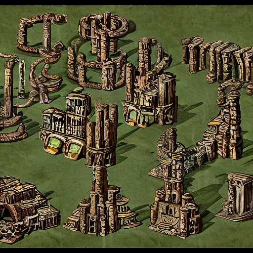 Image similar to planescape art style city on ring