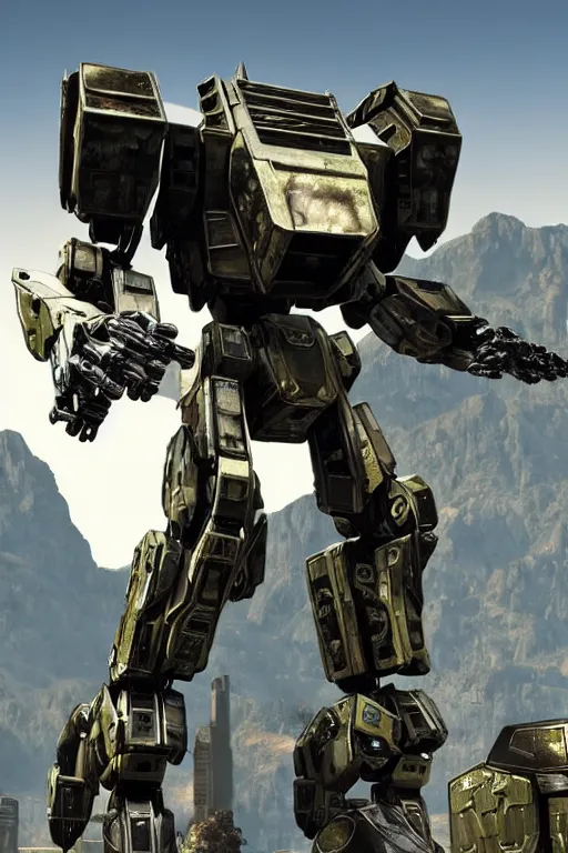 Image similar to cinematic still in mechwarrior _ 2, intricate ornate humanoid mecha warrior,