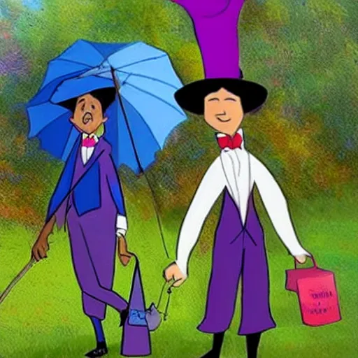 Prompt: larry poppins