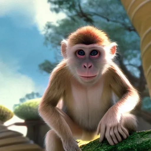 Image similar to Masaaki Sakai as Monkey in Disney Princess Film, Movie Still