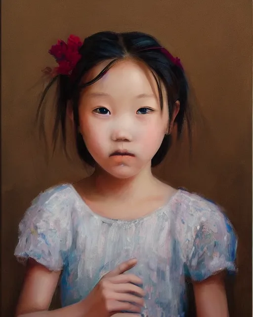 Image similar to a portrait of a beautiful girl by WangJie li