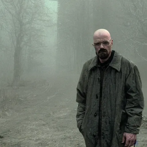 Prompt: Walter White in Silent hill