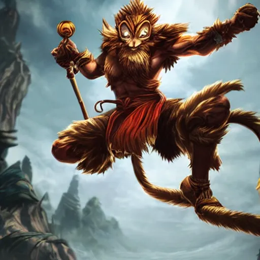 Image similar to wukong from league