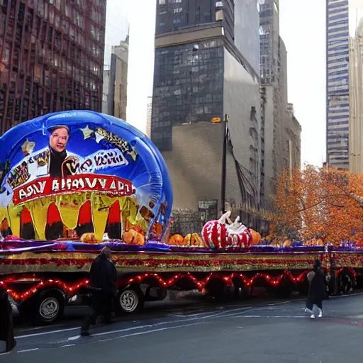 Image similar to Steven Seagal parade float, balloon, Thanksgiving parade, New York City