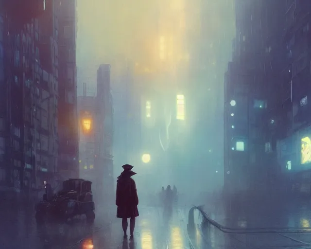 Image similar to 2 0 1 8 blade runner movie still girl look at the cityscape from roof perfect face fine realistic face pretty face neon puffy jacket blue futuristic sci - fi elegant by denis villeneuve tom anders zorn hans dragan bibin thoma greg rutkowski ismail inceoglu illustrated sand storm alphonse mucha