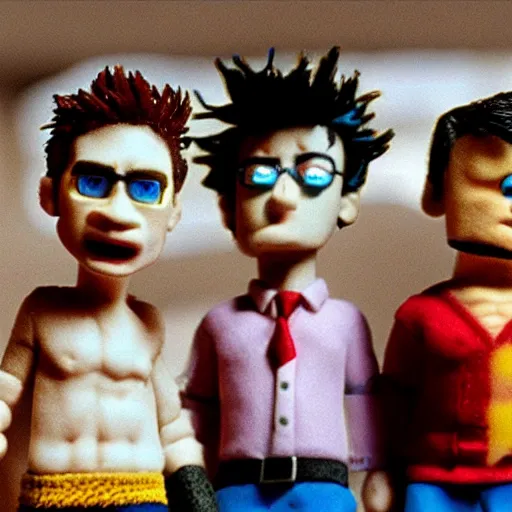 Prompt: Fight club claymation