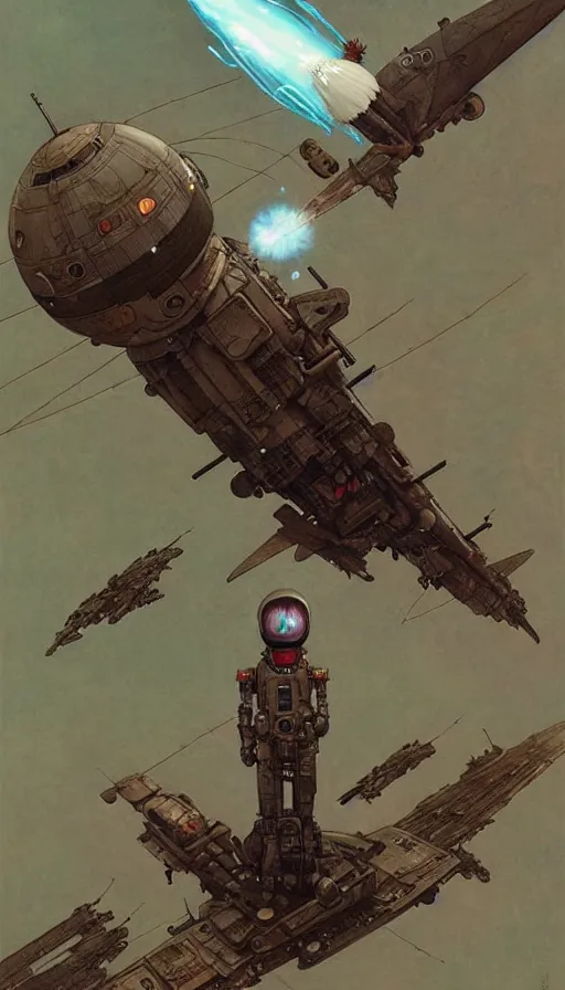 Prompt: rocket taking off by chiara bautista, beksinski and norman rockwell and greg rutkowski weta studio and tom bagshaw and james gurney and lucasfilm