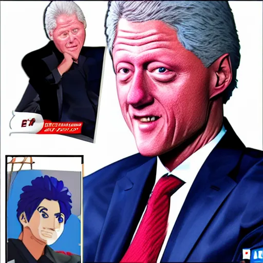 Prompt: Bill Clinton in the style of Kanō Eitoku, 8k, high details, art