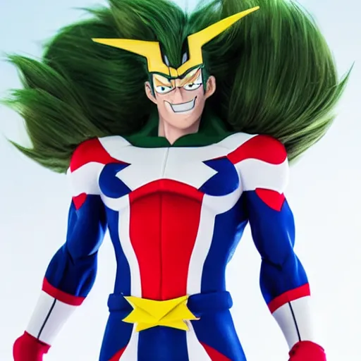 Image similar to all might from my hero academy live action, photo shoot