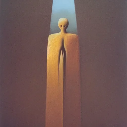 Prompt: Notus by Zdzisław Beksiński, oil on canvas