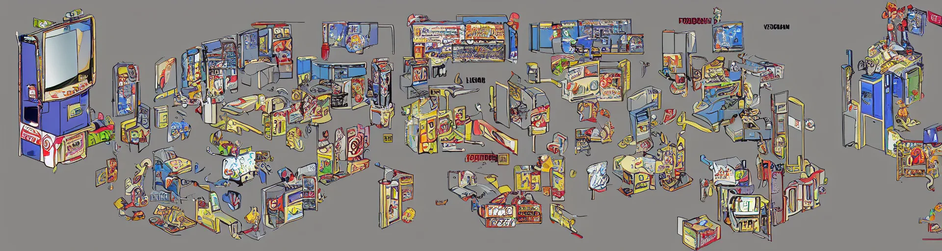 Image similar to Floorplan for a 1990's video arcade