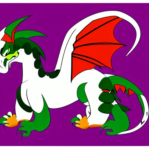 Image similar to vector art of welsh dragon and panda mixed, intercrossed, chimera, adobe illustrator