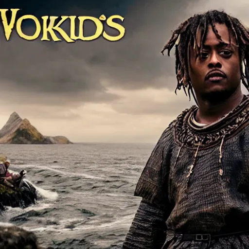 Image similar to juice wrld in Vikings very detailed 4k quality super realistic