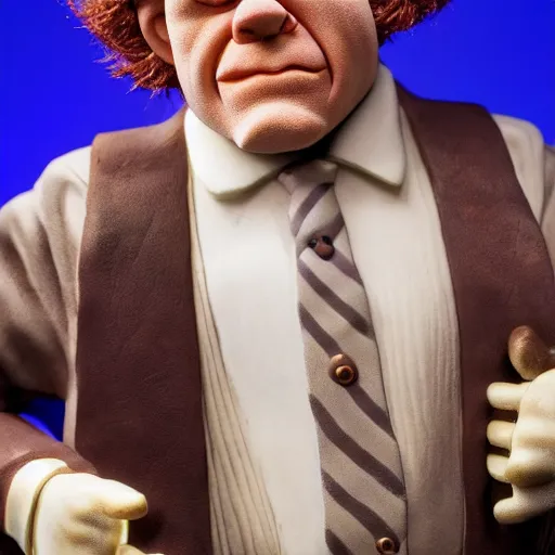 Image similar to animatronic John C. Reilly, exposed mechanics, photo, Stan Winston studios, detailed, 4k