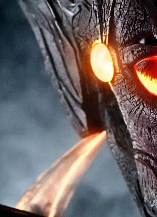 Prompt: eye of Sauron movie still