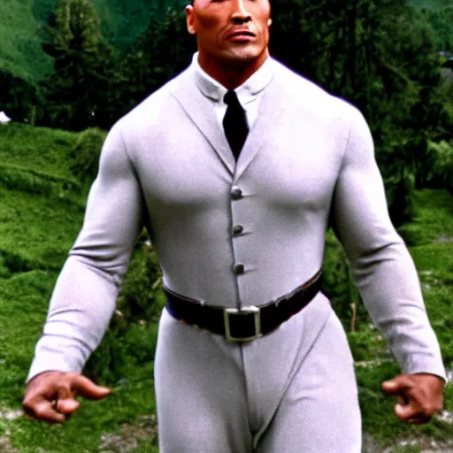 Image similar to dwayne johnson in the sound of music 1 9 6 5