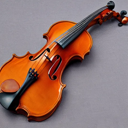 Prompt: The back of a violin