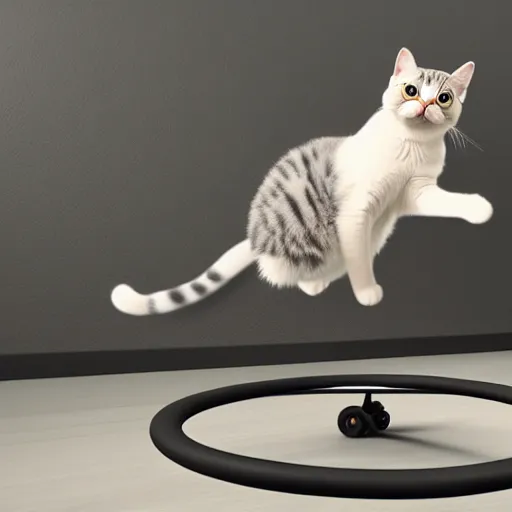 Prompt: Cat riding a unicycle, photorealistic, highly detailed, 4k