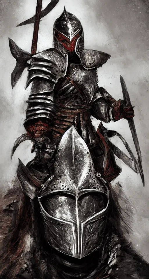 Image similar to warrior knight portrait